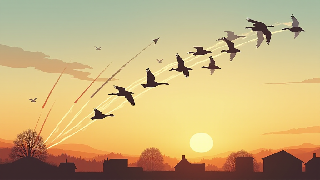 なぜ鳥はV字で空を飛ぶのか